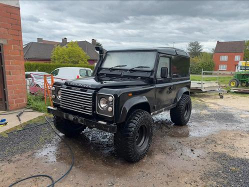 Defender 90 2.5 oldtimer, Auto's, Land Rover, Particulier, Defender, Diesel, Zwart, Ophalen