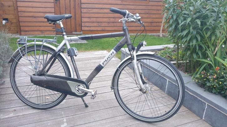 Herenfiets 7 versn. Led verlichting, Fietsen en Brommers, Fietsen | Heren | Herenfietsen, Gebruikt, Overige merken, 57 tot 61 cm