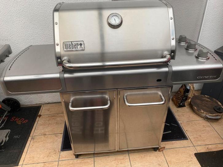 Weber genesis E-310 inox gasbarbecue, Tuin en Terras, Buitenkeukens, Zo goed als nieuw, Ophalen