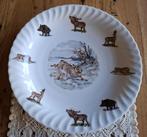 Grote schaal met konijn, wild, everzwijn, hert, eland, Huis en Inrichting, Gebruikt, -, -, Ophalen of Verzenden