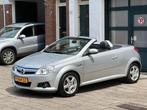 Opel Tigra Twintop 1.8, Auto's, Opel, Voorwielaandrijving, Zwart, Cabriolet, Leder
