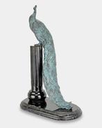 Grote Massieve Bronzen Beeld van een Pauw GRATIS LEVERING, Antiek en Kunst, Antiek | Brons en Koper, Verzenden, Brons