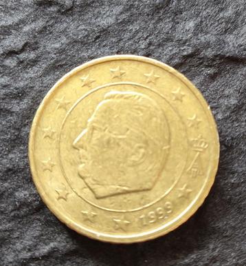 50 cent euro munt1999 Koning Albert II België- 1999 beschikbaar voor biedingen