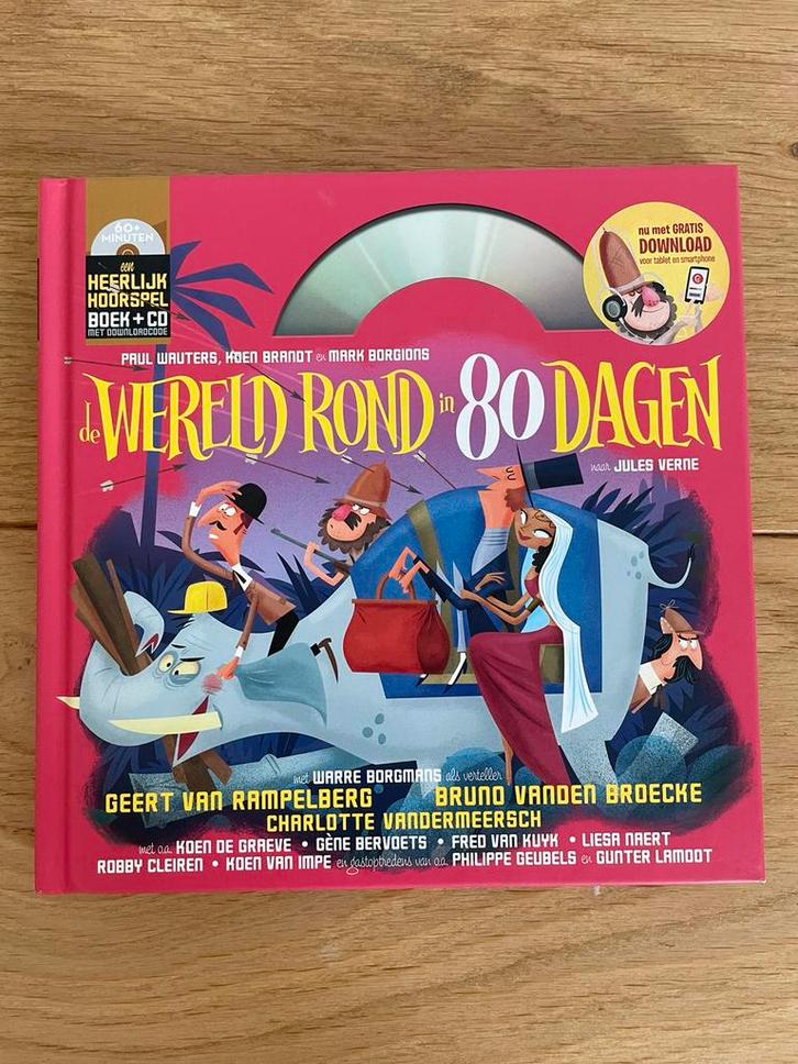 Paul Wauters - De wereld rond in 80 dagen, Boeken, Kinderboeken | Jeugd | onder 10 jaar, Zo goed als nieuw, Ophalen