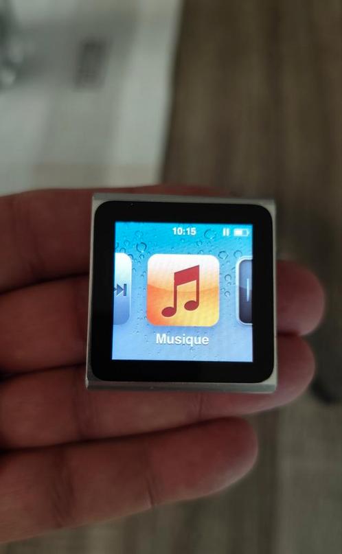 Apple iPod nano 16G + bracelet-montre, TV, Hi-fi & Vidéo, Lecteurs Mp3 | Apple iPod, Comme neuf, Nano, 10 à 20 GB, Argent, Enlèvement