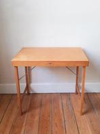 Opvouwbare Vintage klaptafel - CAMPLI - in beukenhout, Ophalen of Verzenden, Huis en Inrichting