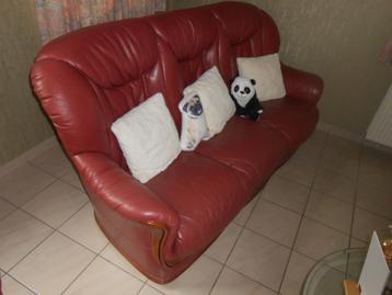 !!! STOP !!! Salon cuir buffle 3 places beschikbaar voor biedingen