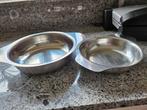 Inox kommen, diam 25cm en 20cm, Ophalen of Verzenden, Zo goed als nieuw, Inox