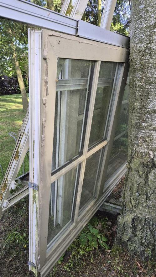 Vast raam met dubbele isolerende beglazing, Doe-het-zelf en Bouw, Glas en Ramen, Gebruikt, Gevelraam of Ruit, 80 tot 120 cm, 160 cm of meer