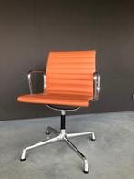 Vitra Special EA104 - Cognac leder, Huis en Inrichting, Ophalen, Metaal, Overige kleuren, Design