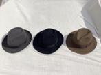 Trio van wol/vilten herenhoeden, Kleding | Heren, Hoeden en Petten, Ophalen, Zo goed als nieuw, 60 cm (XL, 7½ inch) of meer, Hoed