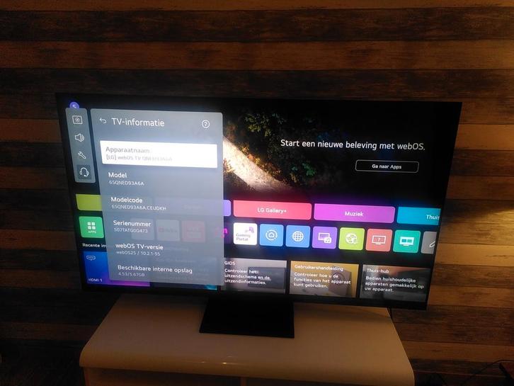 LG 65" MiniLED 4K TV nieuw €999 - factuur 28/11/25 en doos, Audio, Tv en Foto, Televisies, Zo goed als nieuw, OLED, 4k (UHD), LG