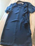 VERO MODA satijnen jurk met lange ruche aan zijkant mt 36, Blauw, Vero Moda, Ophalen of Verzenden, Zo goed als nieuw