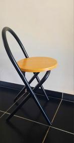 Opvouwbare stoel/barkruk, Ophalen, Gebruikt, Zwart, Metaal