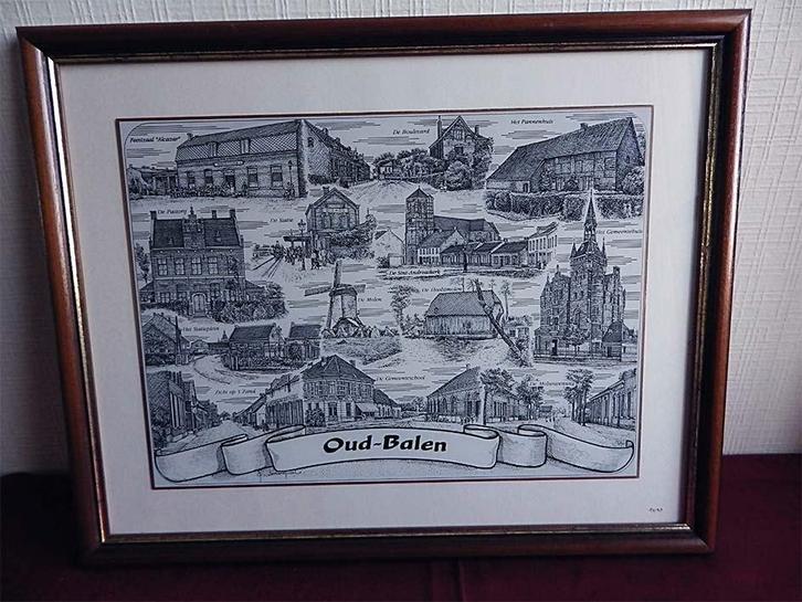 Glasgravure “Oud Balen”: Nr. 14/99 (G. Swaenepoel), Antiek en Kunst, Kunst | Etsen en Gravures, Ophalen of Verzenden