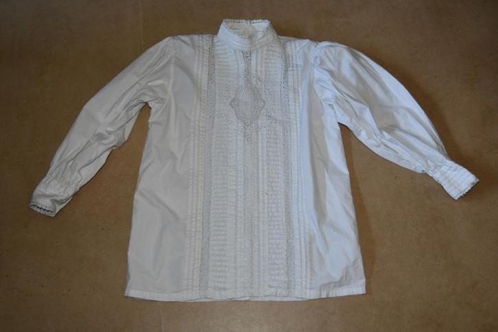 Unieke kunstig bewerkte witte bloes - Freestyle - S, Kleding | Dames, Blouses en Tunieken, Zo goed als nieuw, Maat 36 (S), Wit