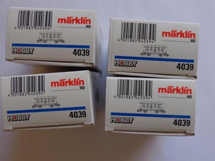 Marklin ho sncb/nmbs Lot de 4 Voitures 4039 Edit. Spéciale., Hobby en Vrije tijd, Modeltreinen | H0, Nieuw, Wagon, Märklin, Ophalen of Verzenden