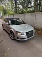 Audi A3 cabrio zilver mettallic goede staat, Auto's, Voorwielaandrijving, Zwart, 4 cilinders, Leder