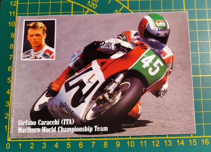 Sticker Aprilia 250cc Stefano Caracchi 1986, Verzamelen, Stickers, Ophalen of Verzenden