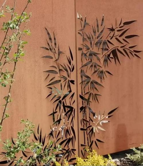 Cortenstalen tuinpanelen, Tuin en Terras, Tuinwanddecoratie, Nieuw, Ophalen