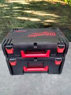 2 Milwaukee HD boxen leeg met inlay, Enlèvement ou Envoi, Comme neuf