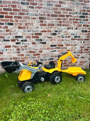 Tracteur pelleteuse Smoby / Tracteur Builder Max beschikbaar voor biedingen