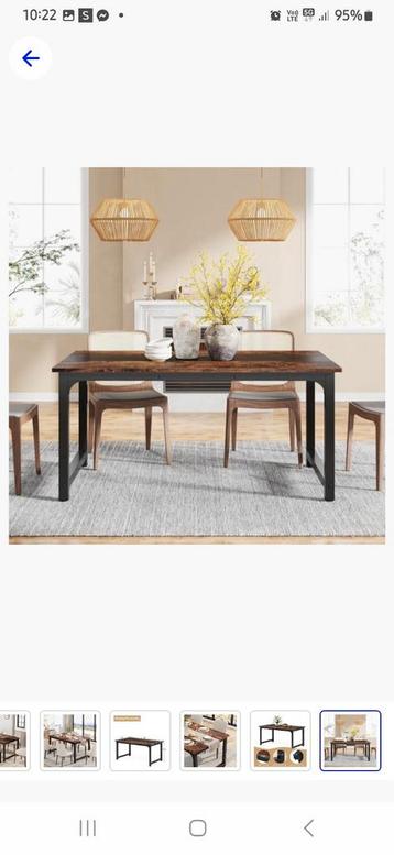 2 TRIBESIGNE EET TAFELS 1,60 x 80 x 75 CM beschikbaar voor biedingen