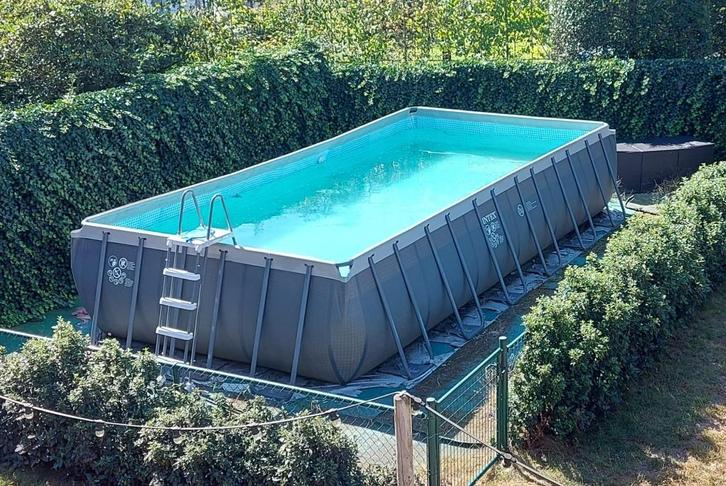 Zwembad Intex rechthoekig 7m op 3,5m XTR frame, Tuin en Terras, Zwembaden, Gebruikt, Opzetzwembad, 120 cm of meer, 400 cm of meer