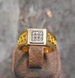 14k massief goud, ring !, Handtassen en Accessoires, Ringen, Ophalen of Verzenden, Zo goed als nieuw, Goud