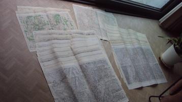WW2 groot lot Kaarten Franse leger WW1 WW2 ? beschikbaar voor biedingen