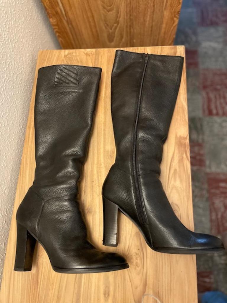 Laarzen - leer, maat 36, merk "Sisley", Enlèvement ou Envoi, Sisley, Comme neuf, Bottes hautes