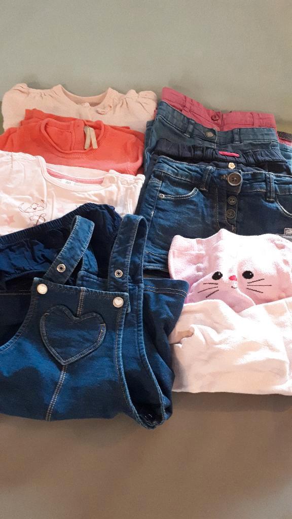 kleding meisje maat 80 11stuks, Enfants & Bébés, Vêtements de bébé | Taille 80, Utilisé, Fille, Enlèvement ou Envoi