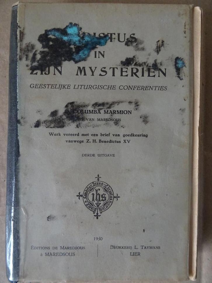 D. Columba Marmion Christus in zijn mysteriën 1950 Zeldzaam!, Boeken, Godsdienst en Theologie, Gelezen, Christendom | Katholiek
