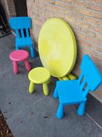 Set de table pour enfants+4 chaises, Enlèvement, Utilisé, Table(s) et Chaise(s)