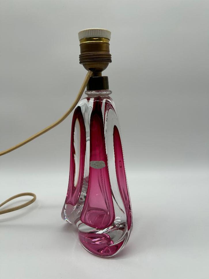 Pied de lampe en cristal du Val Saint-Lambert, Antiek en Kunst, Antiek | Glaswerk en Kristal, Ophalen of Verzenden