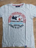 T-shirt imprimé gris Old River taille 12 ans, Garçon, Enlèvement ou Envoi, Chemise ou À manches longues, Comme neuf