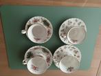 4 Porseleinen tassensets Royal Albert, Antiek en Kunst, Antiek | Servies compleet, Ophalen