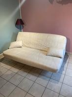 Slaapbank 1m30 x 2 m beige kleur, Huis en Inrichting, Slaapkamer | Slaapbanken, Ophalen, Gebruikt, 70 cm of minder, Beige