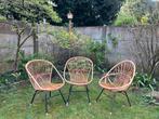 Vintage rotan stoel oa rohe noordwolde, Jardin & Terrasse, Chaises de jardin, Rotin, Utilisé, Enlèvement ou Envoi