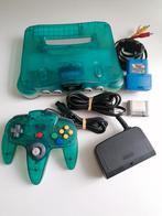 Nintendo 64 Clear Blue-console, Games en Spelcomputers, Spelcomputers | Nintendo 64, Ophalen of Verzenden, Zo goed als nieuw