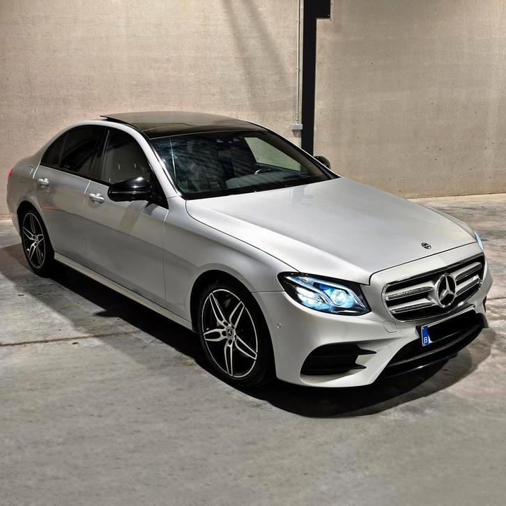 Mercedes-Benz E200 Amg-line/Nightpack/Pano/1J garantie, Auto's, Mercedes-Benz, Bedrijf, E-Klasse, Diesel, Berline, Automaat, Leder