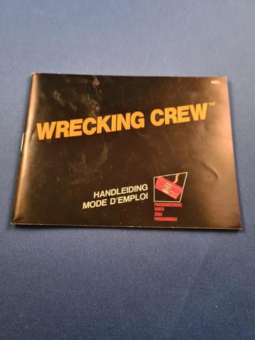 NES - Wrecking Crew Handleiding beschikbaar voor biedingen