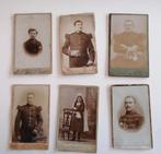 vintage portretten CDV militairen en andere op karton, Verzamelen, Ophalen of Verzenden, Gebruikt, Foto