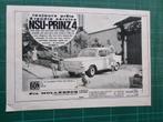 NSU - Prinz4 - publicité papier - 1965, Verzamelen, Ophalen of Verzenden, Gebruikt, Overige typen