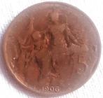 FRANKRIJK : 5 CENTIMES 1906 MARIANNE KM 842 VF+, Verzenden, Frankrijk, Losse munt