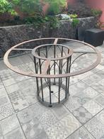 Pied de table fer forgé - Emery -, Tuin en Terras, Tuintafels, Ophalen, Gebruikt, Rond, Metaal