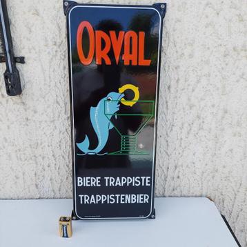 PLAQUE EMAILLEE PUBLICITAIRE ORVAL TRAPPISTE 2023 N 106 NEW