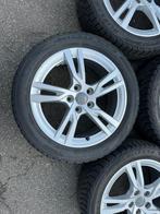 Audi 4 x originele aluminium velgen Bridgestone banden 205 5, Ophalen, Gebruikt, Banden en Velgen, 17 inch