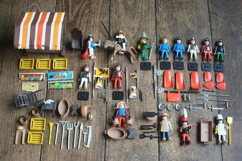 12 sets playmobil middeleeuwen ridders boeren (jaren 70), Kinderen en Baby's, Speelgoed | Playmobil, Zo goed als nieuw, Complete set
