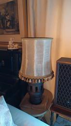 Mooie antieke lamp. Staander van karrewiel in eik., Antiek en Kunst, Antiek | Verlichting, Ophalen